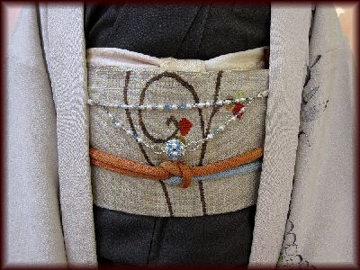 定番編みトップの羽織紐（ オリジナルアクセサリー）